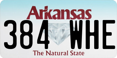 AR license plate 384WHE