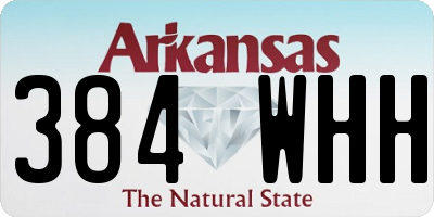 AR license plate 384WHH