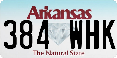 AR license plate 384WHK