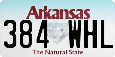 AR license plate 384WHL