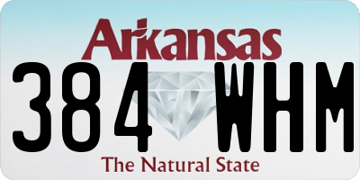 AR license plate 384WHM