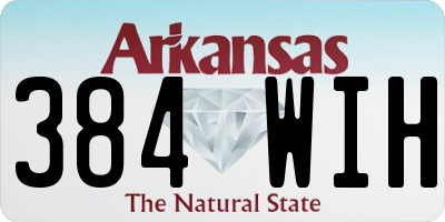 AR license plate 384WIH