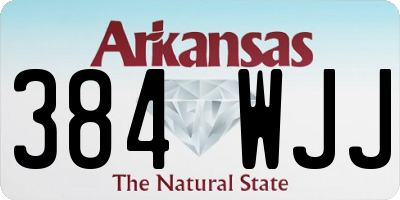 AR license plate 384WJJ