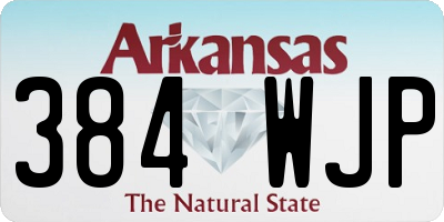 AR license plate 384WJP