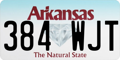 AR license plate 384WJT
