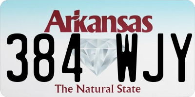 AR license plate 384WJY