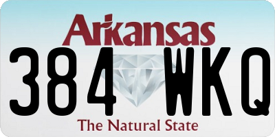 AR license plate 384WKQ