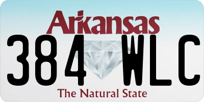 AR license plate 384WLC