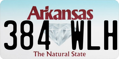 AR license plate 384WLH