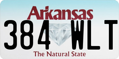 AR license plate 384WLT
