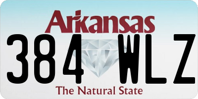 AR license plate 384WLZ