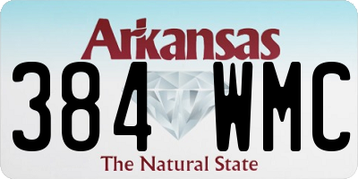AR license plate 384WMC