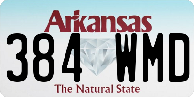 AR license plate 384WMD