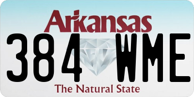 AR license plate 384WME