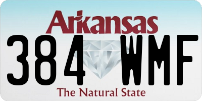 AR license plate 384WMF