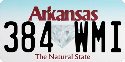 AR license plate 384WMI
