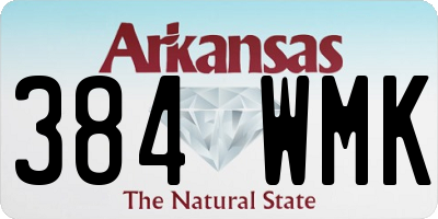 AR license plate 384WMK
