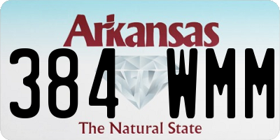 AR license plate 384WMM