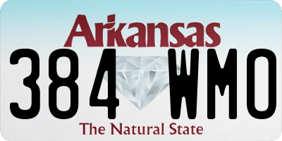 AR license plate 384WMO
