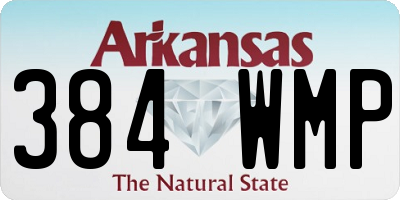 AR license plate 384WMP