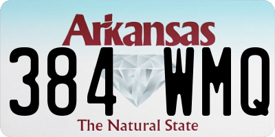 AR license plate 384WMQ