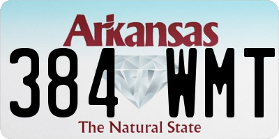 AR license plate 384WMT