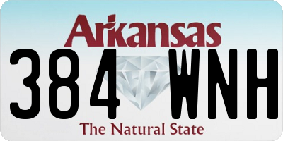 AR license plate 384WNH