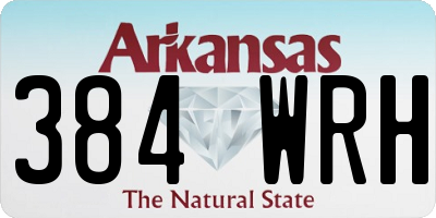 AR license plate 384WRH