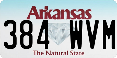 AR license plate 384WVM