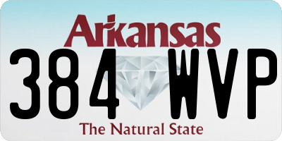 AR license plate 384WVP
