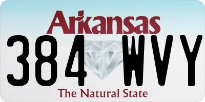 AR license plate 384WVY