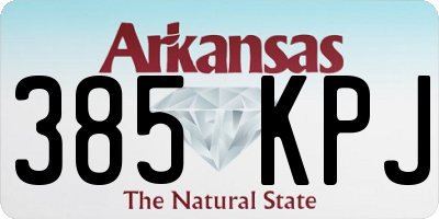 AR license plate 385KPJ