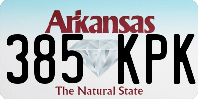 AR license plate 385KPK