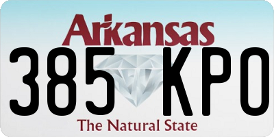 AR license plate 385KPO