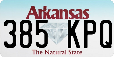 AR license plate 385KPQ