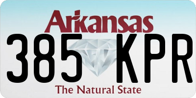 AR license plate 385KPR