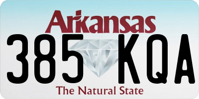 AR license plate 385KQA