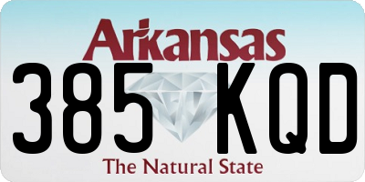 AR license plate 385KQD