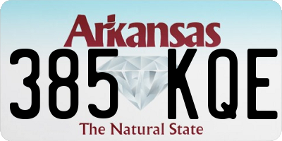 AR license plate 385KQE