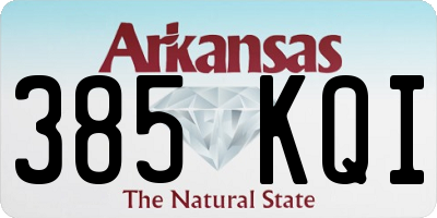 AR license plate 385KQI
