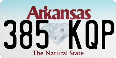 AR license plate 385KQP