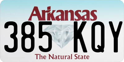 AR license plate 385KQY
