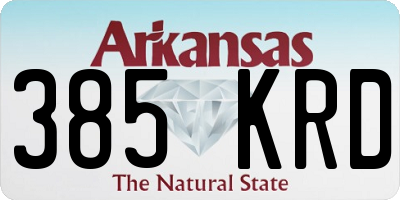 AR license plate 385KRD