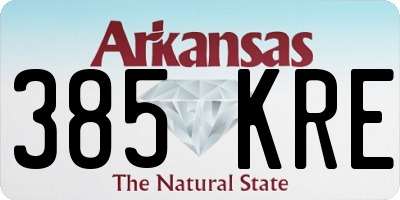 AR license plate 385KRE