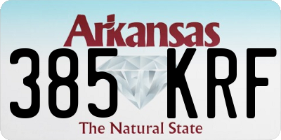 AR license plate 385KRF