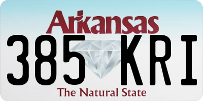 AR license plate 385KRI
