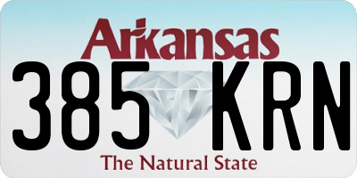 AR license plate 385KRN