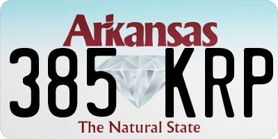 AR license plate 385KRP