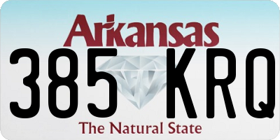 AR license plate 385KRQ