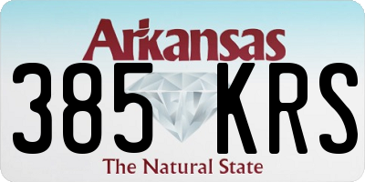 AR license plate 385KRS